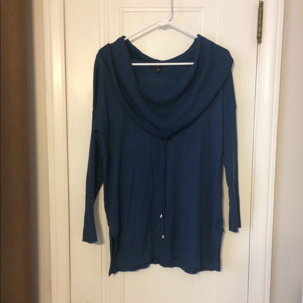 Tunic turtle neck sweater